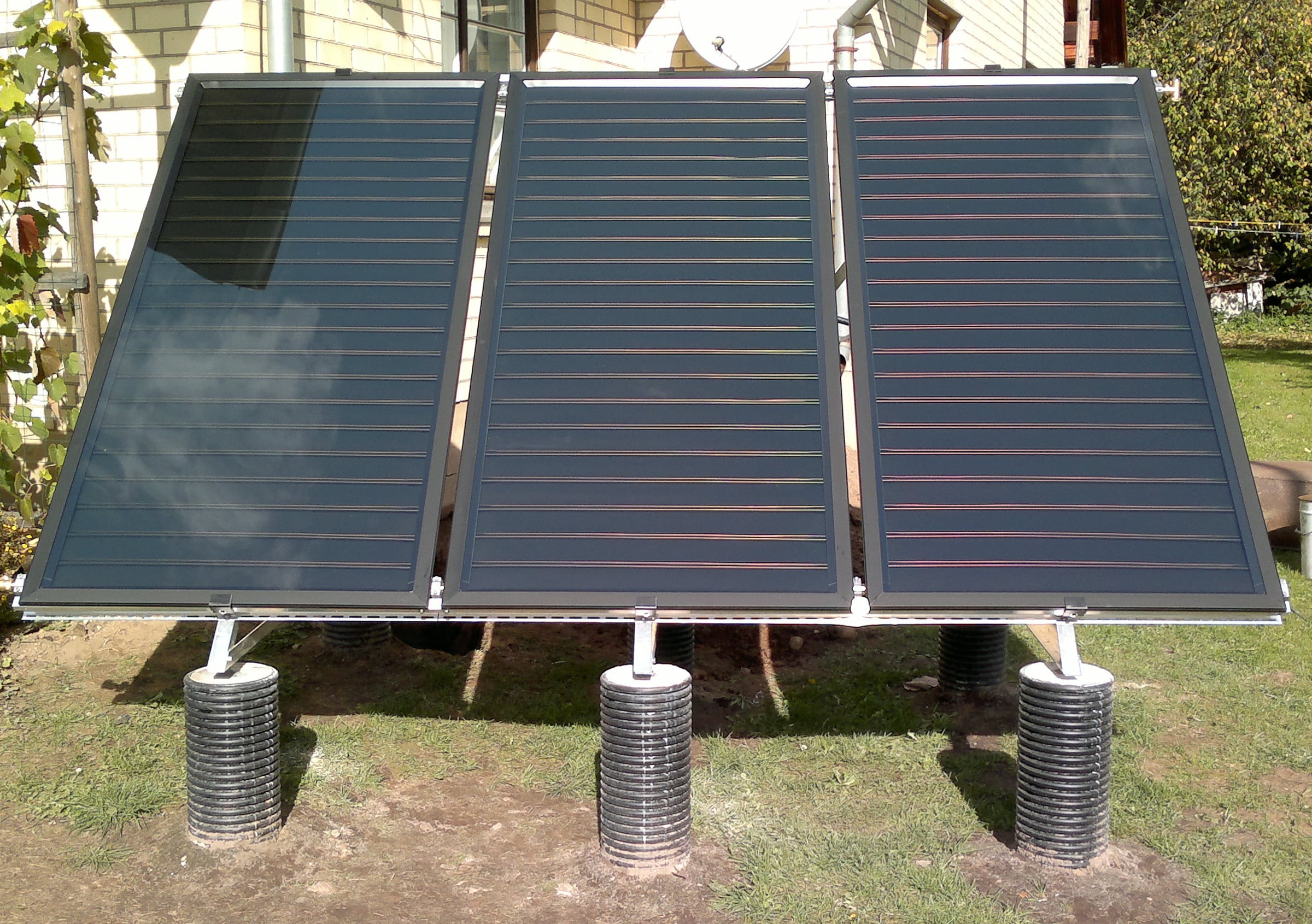 Solar collector system in Jumprava