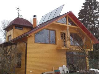 Solar collectors for hot water in Jurmala