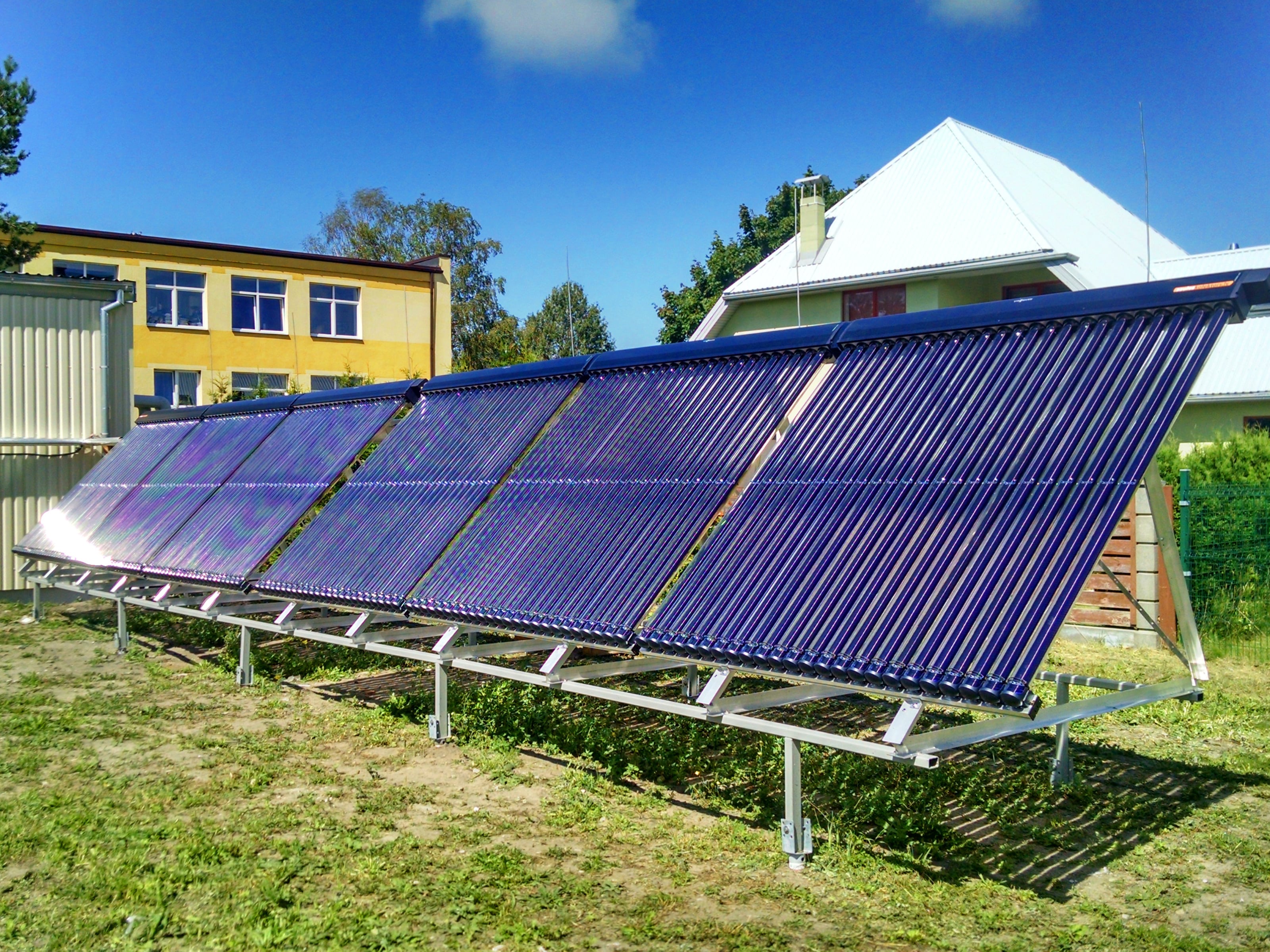 Система солнечных коллекторов для нужд "Liepājas enerģija"