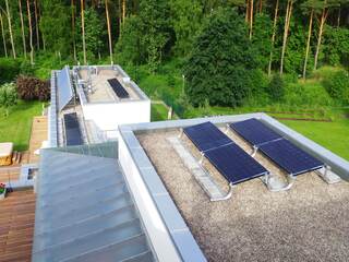 Solar panel system for a private house in Pinki