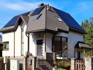 Система солнечных батарей для частного дома в Берги